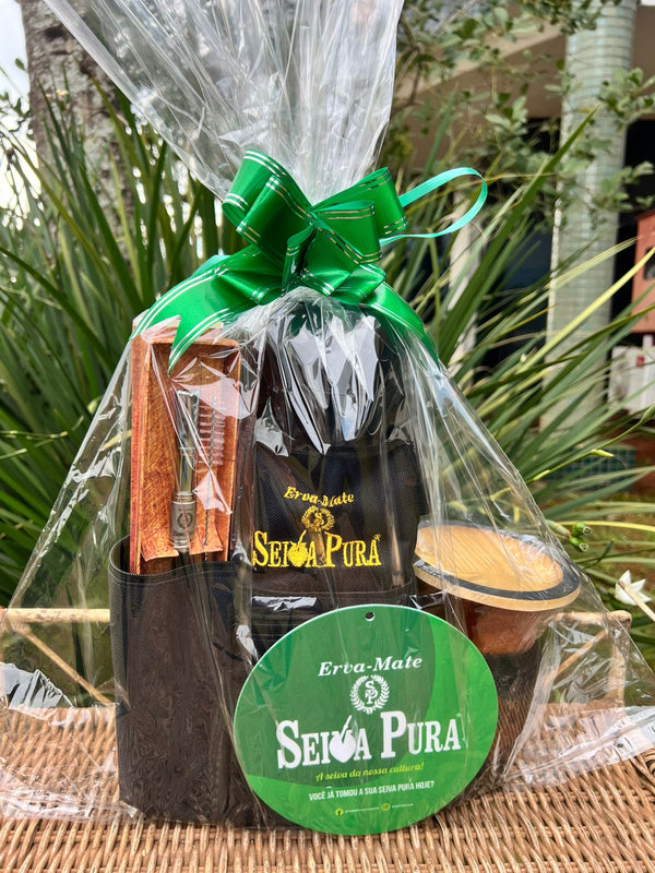 Kit Chimarrão Seiva Pura Completo + Ceva Mate de Brinde